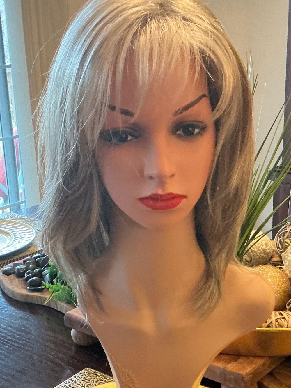 NWT —Quality Synthetic Wig in Blonde with Beige Low Lights- Godiva Secrets